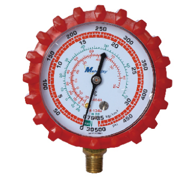 Refrigeration pressure gauge