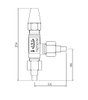 TH4-10 Three-way stop valve