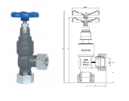 RVT/RRT15-20-K Card sleeve right-angle stop valve/control valve