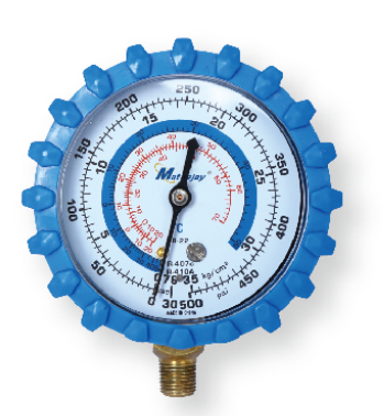 Refrigeration pressure gauge