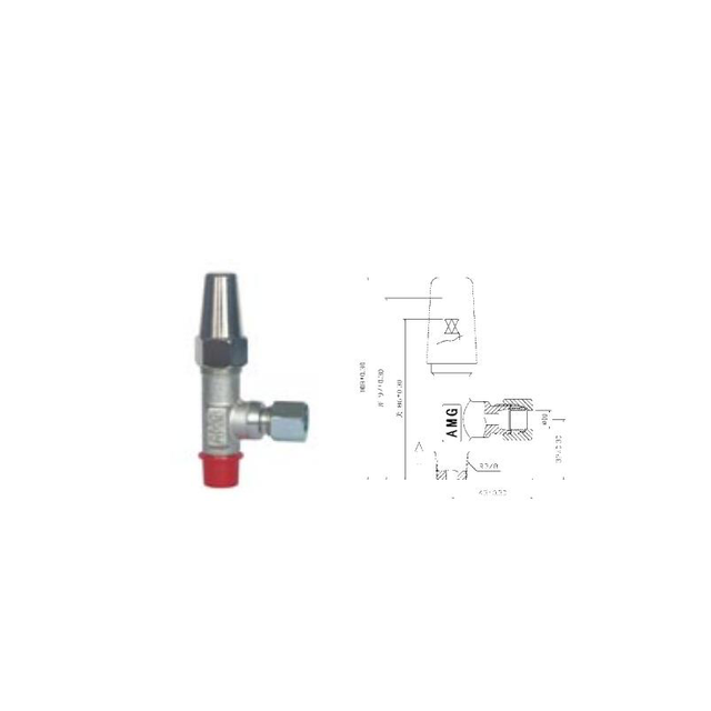 RVT6-10-RK Card sleeve right-angle stop valve