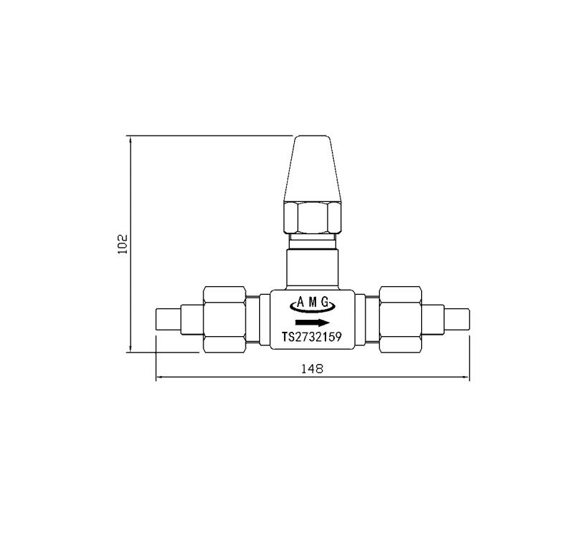 RVY4-10-D Forged steel straight-through stop valve