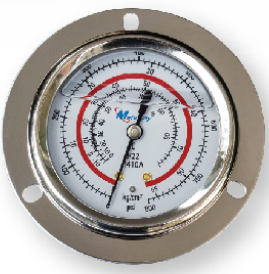 Shock-resistant pressure gauge