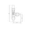 RVT4-10-D Forged steel right-angle stop valve