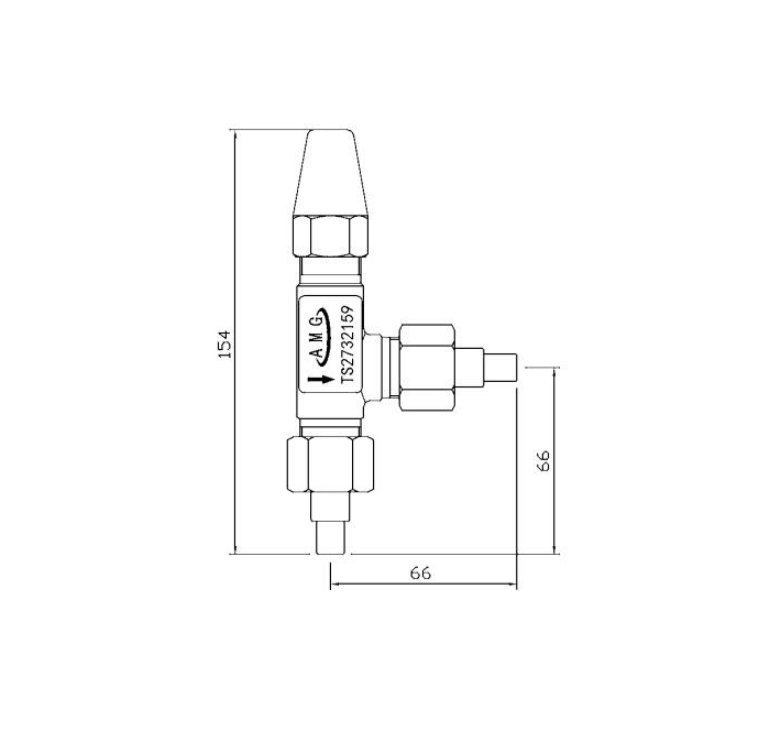 RVT4-10-D Forged steel right-angle stop valve